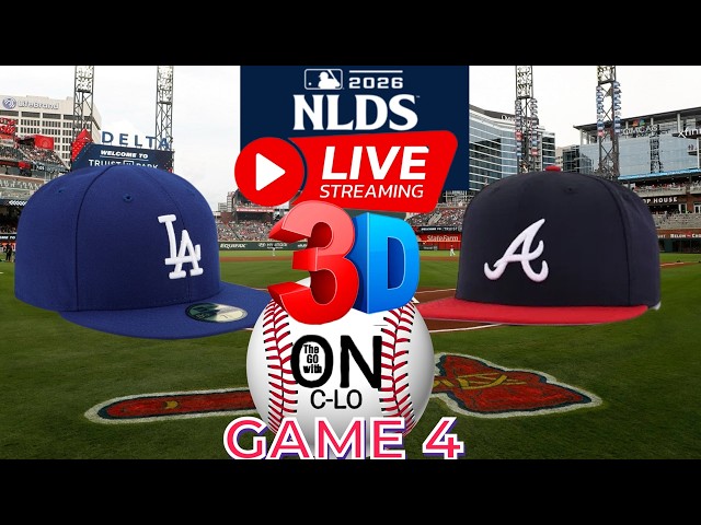 🔴Atlanta Braves vs LA Dodgers Live MLB Baseball NLDS⚾Game 4 Live Play by Play 3D MLB Livesream