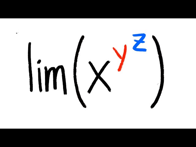 Limit of x^(y^z) as (x, y, z) goes to (0, 0, 0)