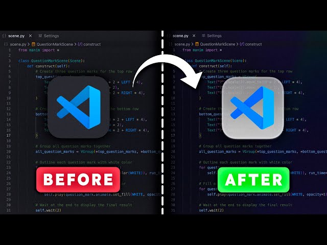 Customizing VS Code: Transparency, Icons & More! — Make VS Code Unrecognizable!