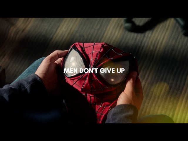 "men don't give up"