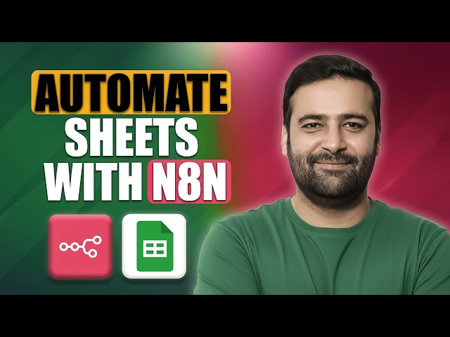 [AI Automation] How To Connect N8N with Google Sheet Node - Beginner Tutorial