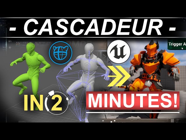 COMPLETE Cascadeur + Unreal5 Workflow (2 MINUTES!!)