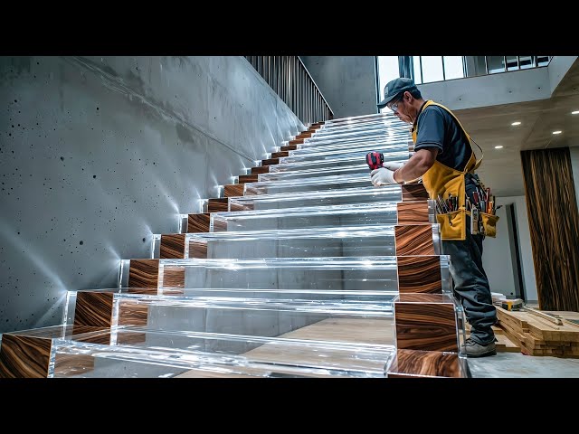 A Man Who Traps Flowing Light to Make a Staircase? Korea’s Resin Staircase Where Emotion Meets Craft