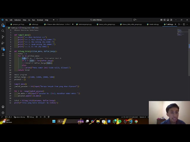 TUGAS AKHIR, MATAKULIAH PENGENALAN PEMROGRAMAN