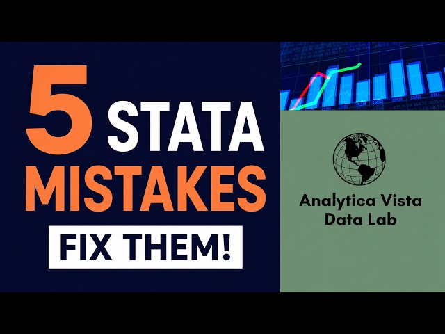 5 Stata Mistakes Every Beginner Makes And How to Fix Them