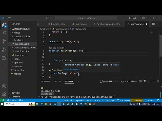 Javascript Functions Part2
