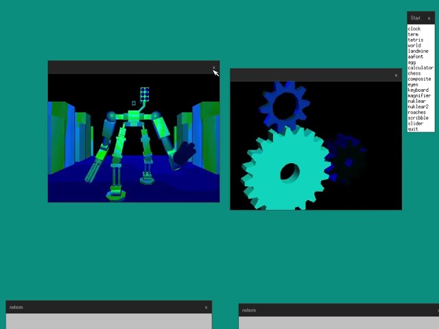 TinyGL examples running on Nano-X