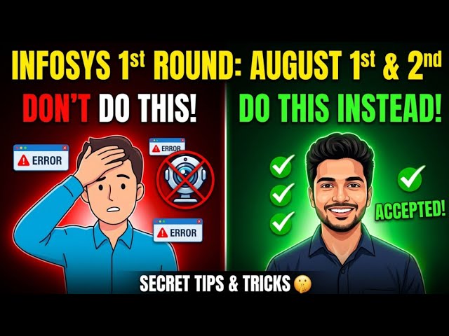 Che@t Code for Last Minute | Infosys Round 1 Secret Tips and Tricks