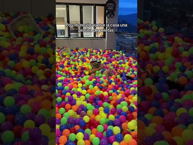 mi novio llenó la casa de pelotas #mav #clips #pelotas