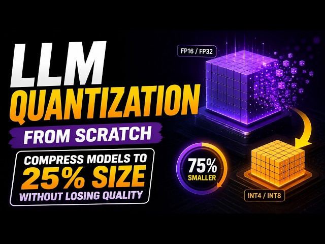LLM Quantization From Scratch: Compress Models to 25% Size Without Losing Quality - Production AI