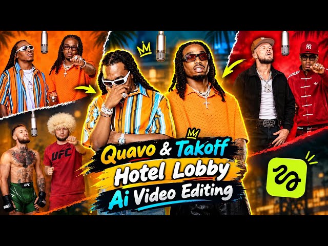 Trending Hotel Lobby Song AI Video Editing Tutorial | Quavo & Takeoff Song Hotel Lobby AI Video Edit