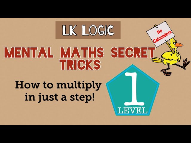 Mental Math Secret Tricks - How to multiply in your head in just 1 second! Level #1