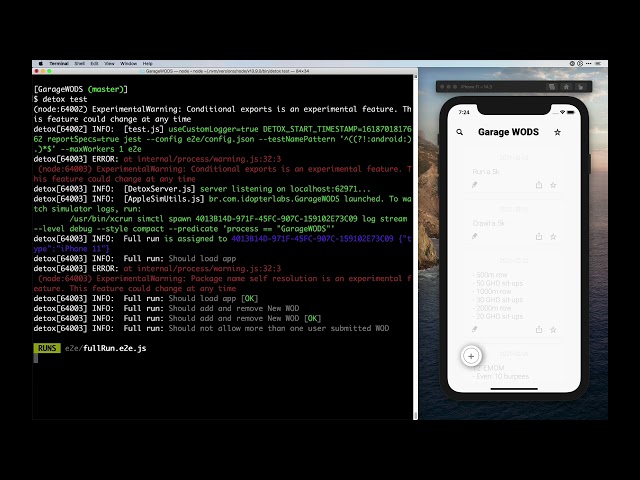 Automated React Native tests with detox