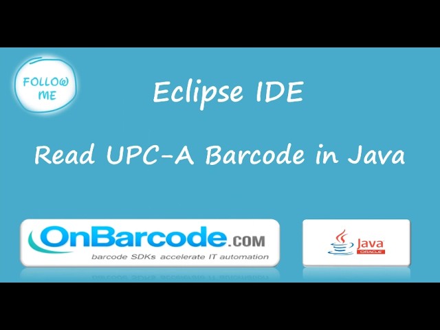 How to scan, read UPC-A barcodes using OnBarcode Java Barcode Reader library