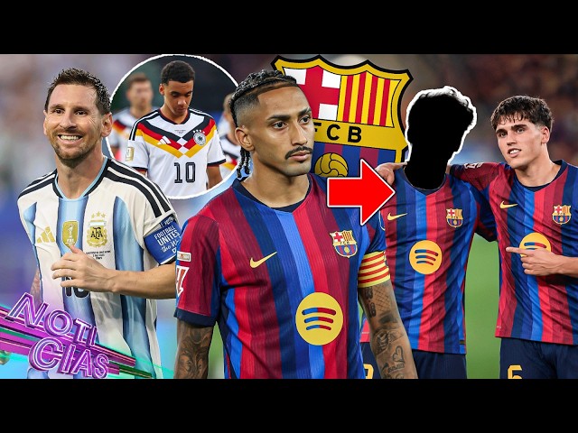 Raphinha almost left! | Cubarsi requests a player for Barça | Messi craze | Musiala is out