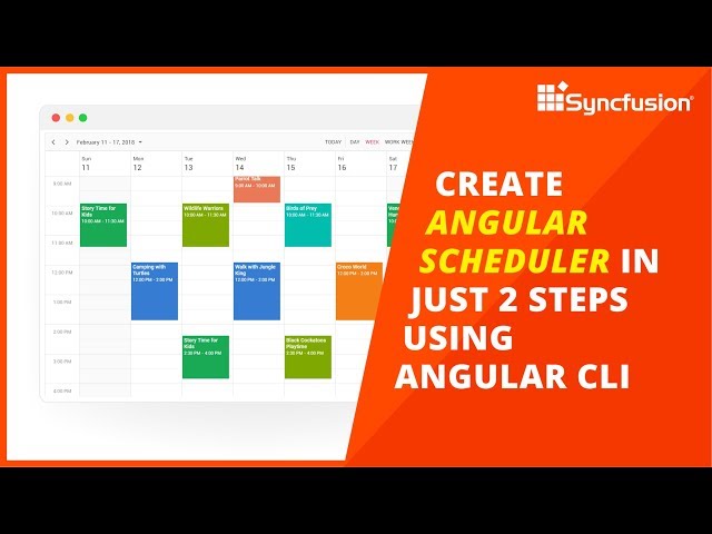 Create an Angular Scheduler Using the Angular CLI