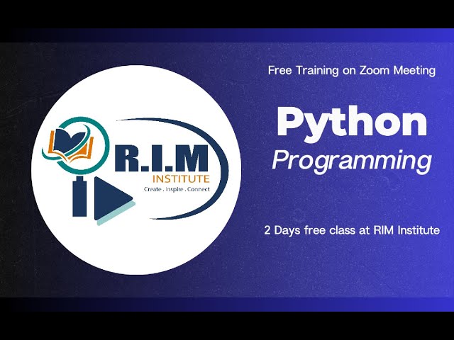 💻 Python Programming Training – Recorded Session 💻