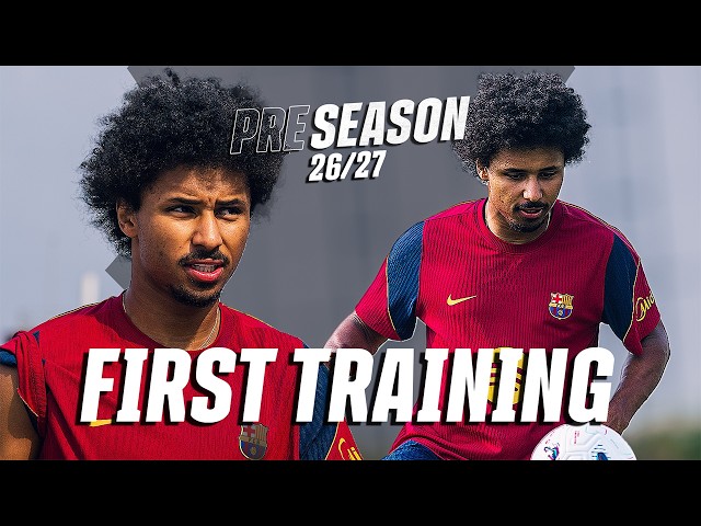 ADEYEMI completes his FIRST TRAINING with FC Barcelona 🔵🔴