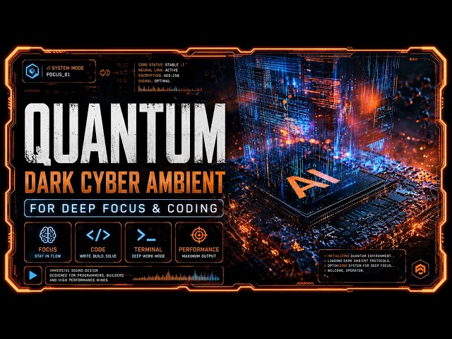 QUANTUM | Dark Cyber Ambient for Deep Focus & Coding