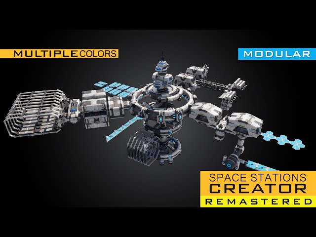 Space Stations Creator Remastered - Fab - Unreal Engine - Blender - Sci-Fi Modular