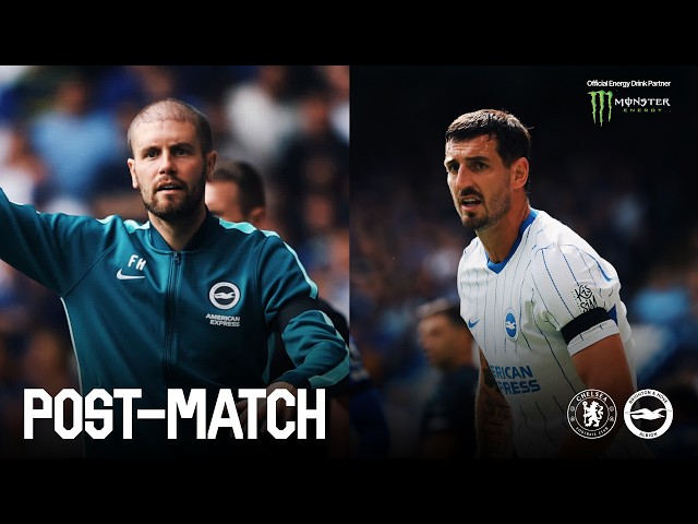 Hurzeler and Dunk react to Chelsea battle | Post-match v Chelsea 📺