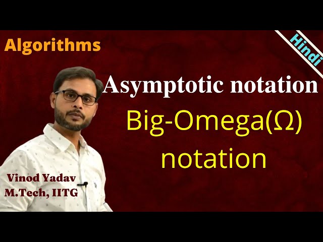 Asymptotic notation | Big Omega notation with example | What is big Omega