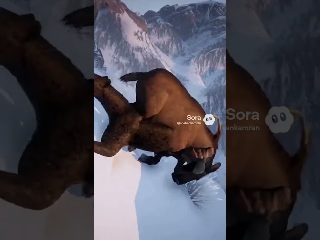 black panther attack to goat#artificialintelligence#robot#technology#animals#programming#wildlife