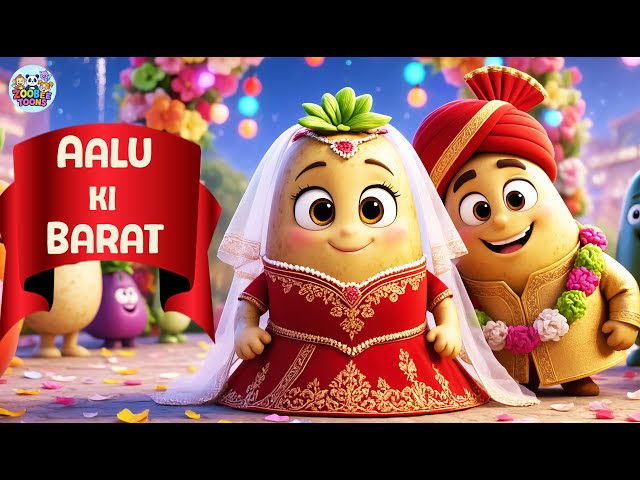 Aalu Ki Barat 🥔 | आलू की बारात | Funny Vegetable Song | Hindi Cartoon for Kids | Hindi Rhymes