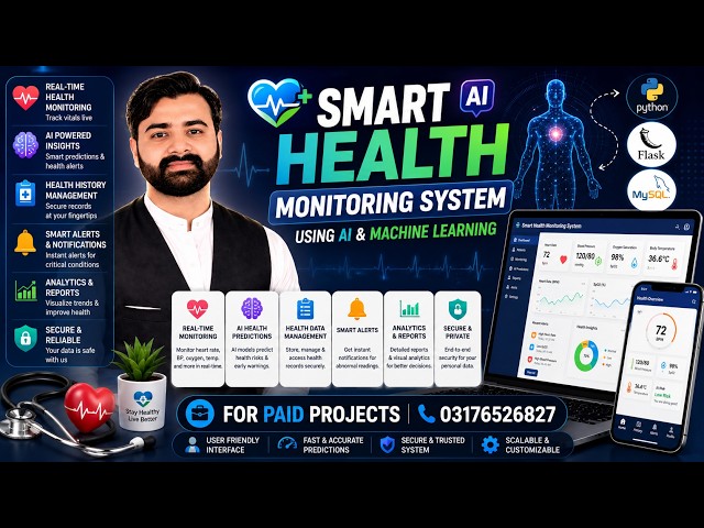 Smart Health Monitoring System Using Python Machine Learning | CS619 Complete Final Year Project