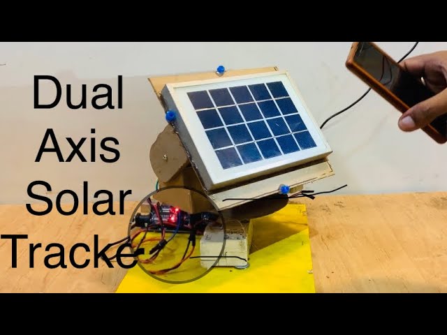 Dual axis solar Tracker B tech Mechanical Engineering Final year Project