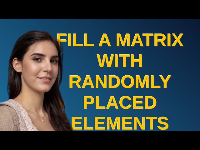 Mathematica: Fill a matrix with randomly placed elements that are a certain distance apart