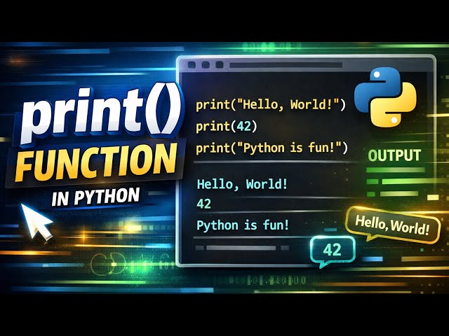 What is the print function() in python😁😁