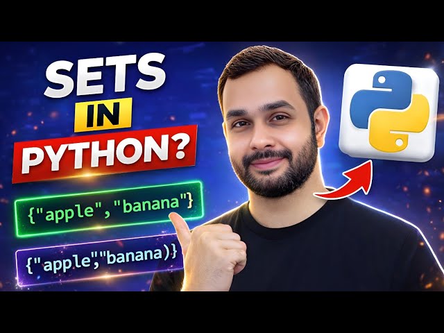 Master Python Sets in One Video ⚡ (Beginner to Pro)