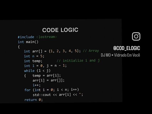 Reverse array c++ #code #programming #coding #trending #codingtutorial #like #viral #viralvideo