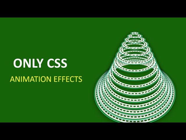 🔥 CSS 3D Wavy Circular Animation Effect | Pure HTML & CSS 🌊✨