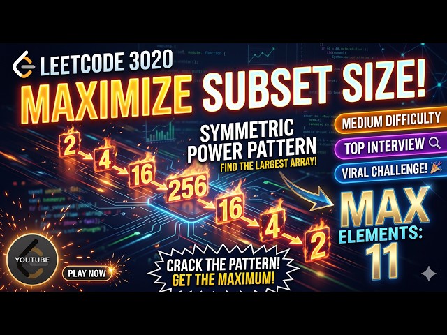 June 27, 2026 - Leetcode Problem #3020. Find the Maximum Number of Elements in Subset