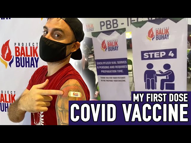 Corona Virus Vaccination in the Philippines! My First Does Pfizer Covid Vaccine Cebu
