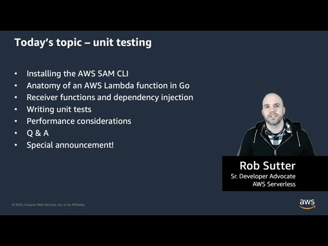 Unit-testing your AWS Lambda functions in Go