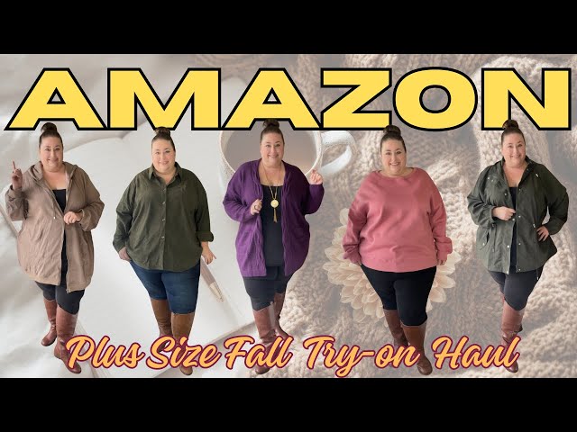 ✨ PLUS SIZE AMAZON FALL FASHION HAUL 2025 | Cozy, Chic & Affordable Fall Outfits for Curvy Women 🍁