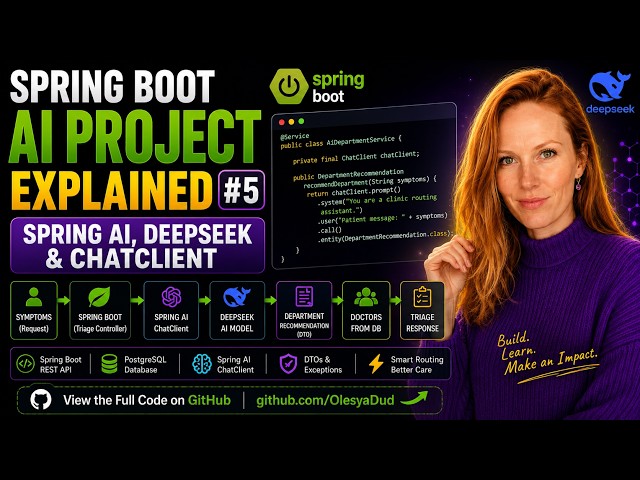 Spring AI + DeepSeek in Spring Boot | Building an AI Clinic Router #java #springboot #programming