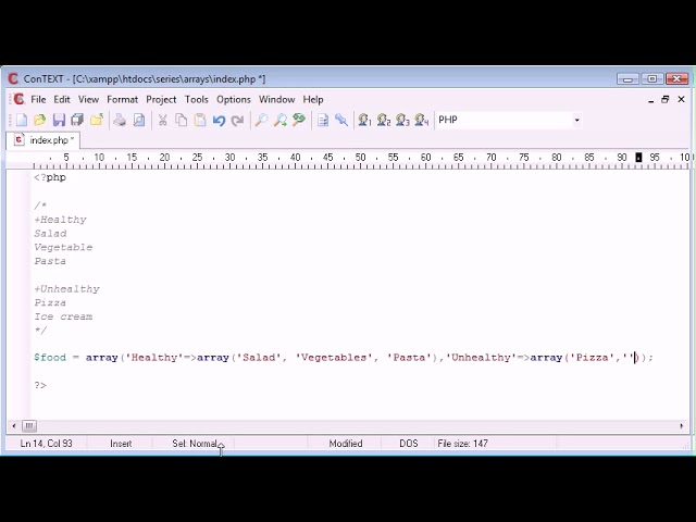 Beginner PHP Tutorial 40 Multi dimensional Arrays