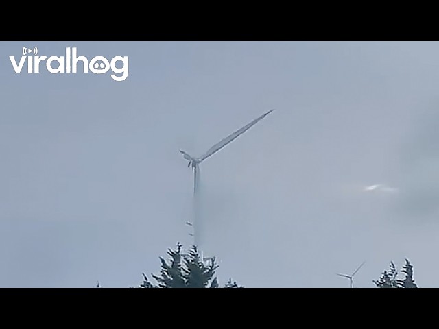 Wind Turbine Failure Caught On Camera || ViralHog