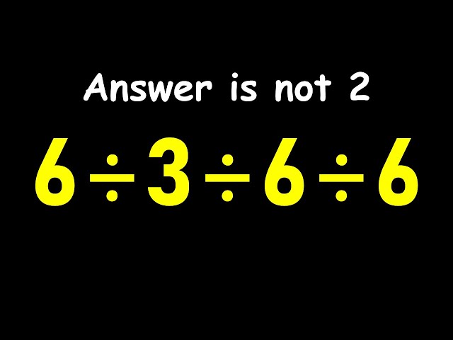 Most People Get This Simple Math Question Wrong!