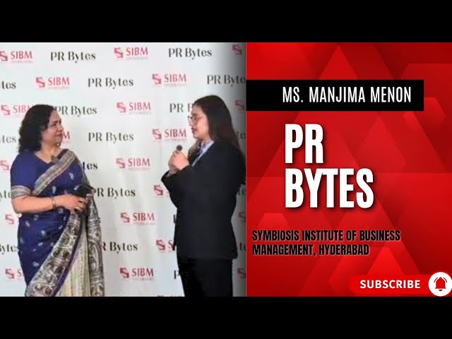 PR Bytes| Ms. Manjima Menon, Head of Training & Head of IFB Centre for Learning and Development, IFB