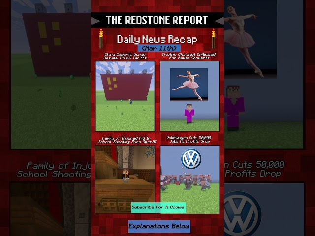 News Explained In 10 Seconds #headlines #minecraft #news #trump #china #newsinminecraft