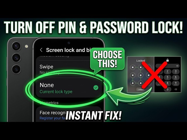 Turn Off PIN or Password on Your Android Phone (Easy Fix!)