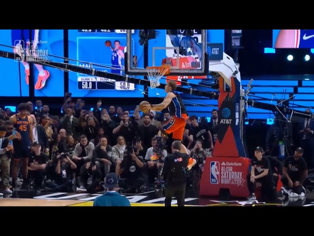 Mac McClung RIDICULOUS 540 Dunk on first try - 2023 NBA Slam Dunk Contest