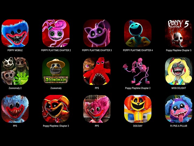 Poppy Playtime Chapter 1,2,3,4,5,6,7,8 Mobile FULL GAME MOVIE – All Bosses, Jumpscares & Endings!