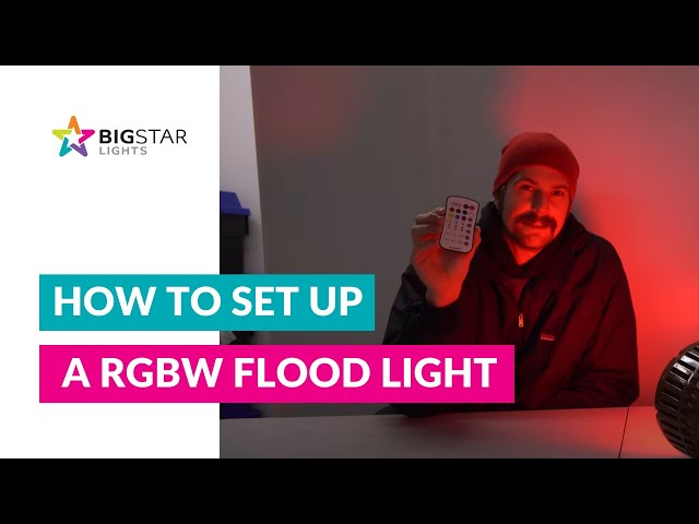Christmas Decoration Ideas | How To Set Up A 2020 36W RGBW Flood Light