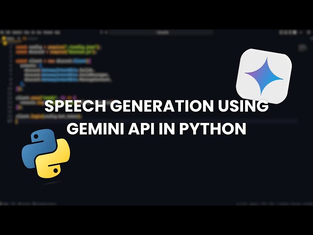 Text to Speech with Gemini API in Python | Google AI Speech Generation Tutorial